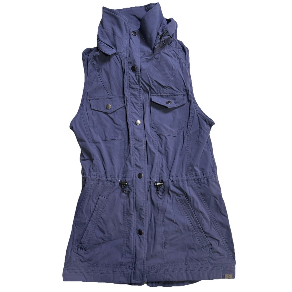 LL Bean Jacket Luna Utility Vest Women XS Hooded Lilac Gorpcore Travel Outdoor